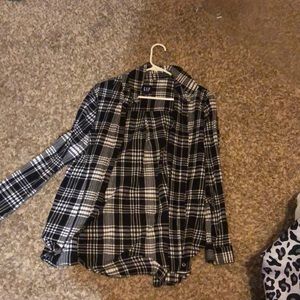 black and white flannel
